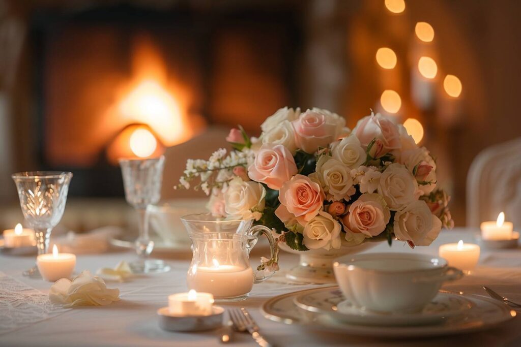 Comment créer une décoration de table romantique ?