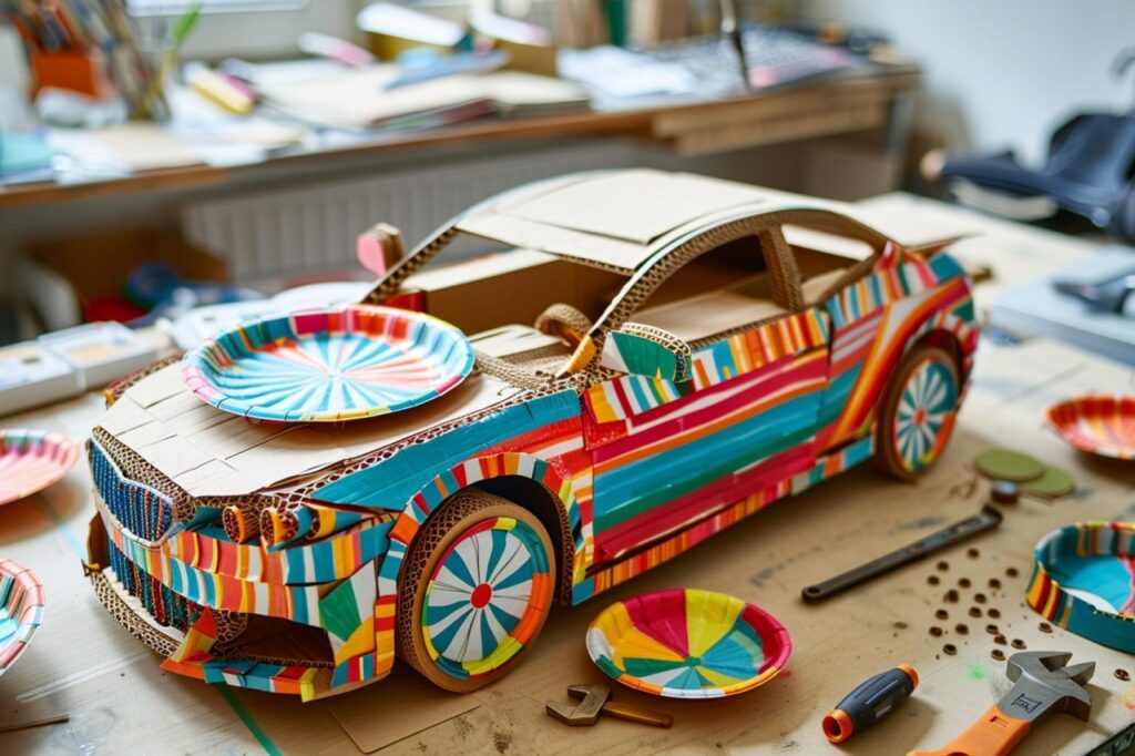 Comment fabriquer une voiture en carton ?