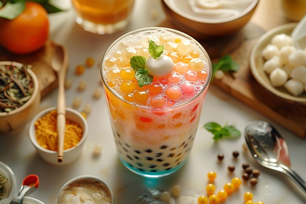 Quels sont les ingrédients nécessaires pour réaliser un Bubble Tea maison ?
