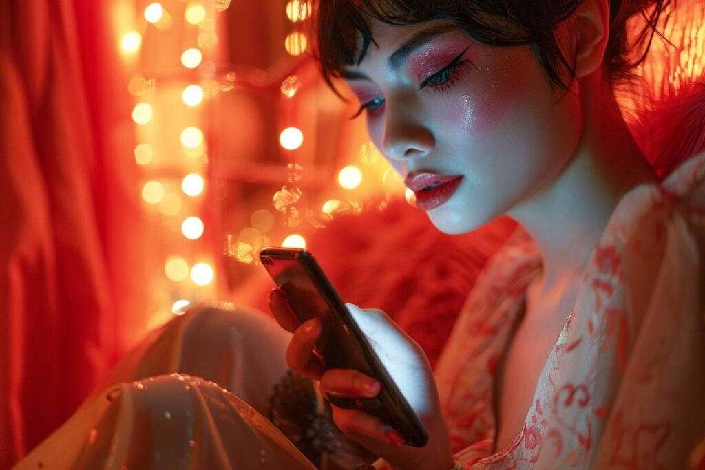 comment se déroule le processus d’appel sur un téléphone rose ?