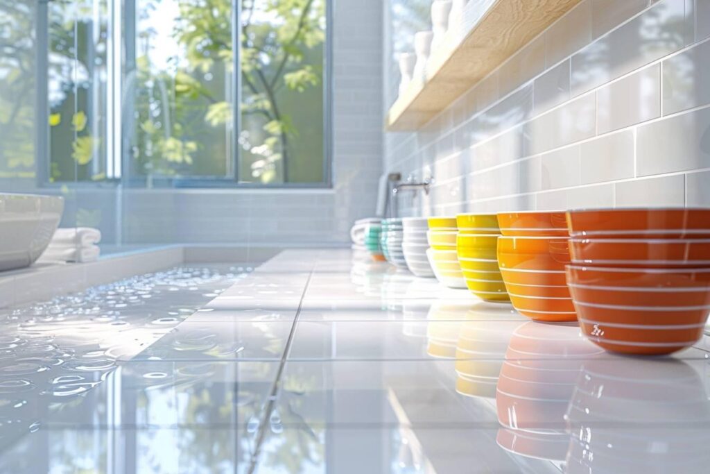 Quelles céramiques sont les plus faciles à entretenir dans une salle de bain humide ?