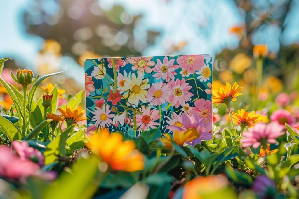 Stickers de Carte Bancaire Fleuris pour un Look Printanier