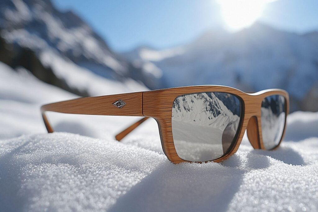 Lunette de soleil en bois pour sports extrêmes : une monture solide pour repousser vos limites